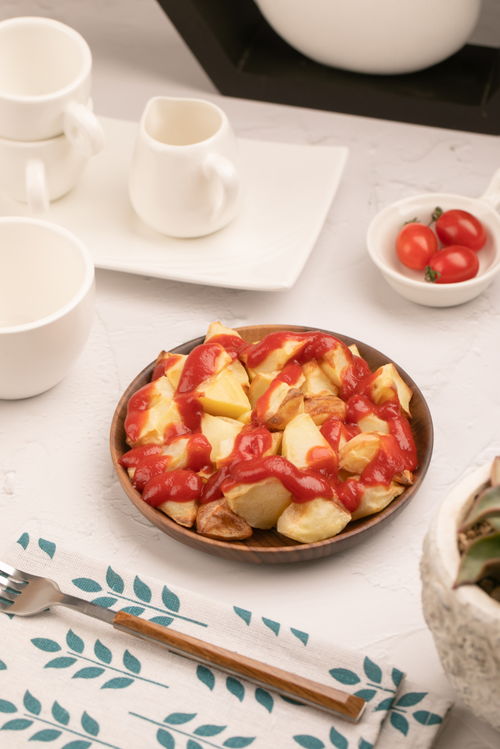 設圖油炸土豆特色小吃餐飲美食攝影圖 攝影